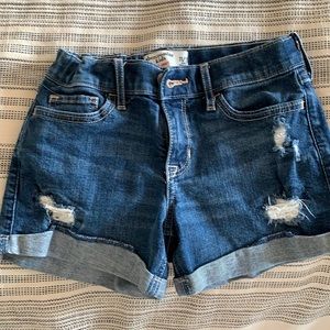 Abercrombie and Fitch kids denim shorts.